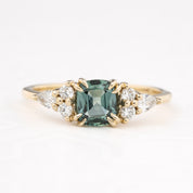 Remi Ring, 0.79ct Light Blue Green Montana Sapphire