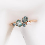 Stardust Cluster Ring, Five Stones