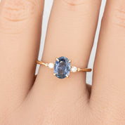 Estel Ring, 1.06ct Srilanka Sapphire, oval shape gemstone