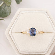 Estel Ring, 1.06ct Srilanka Sapphire, oval shape gemstone