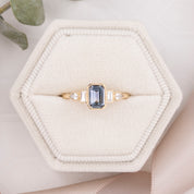 Edith Ring, 0.71ct Montana Sapphire