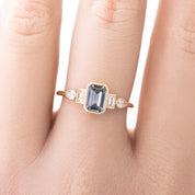 Edith Ring, 0.71ct Montana Sapphire