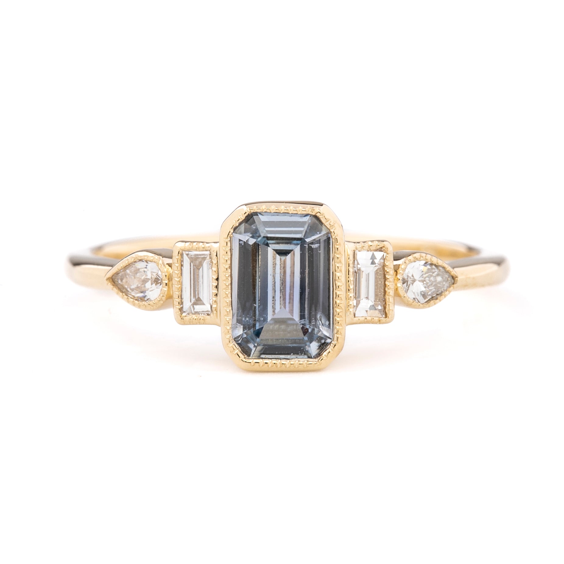 Edith Ring, 0.71ct Montana Sapphire