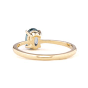 Nina Ring, 0.90ct Montana Sapphire, oval shape gemstone