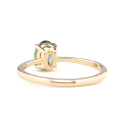Nina Ring, 0.92ct Montana Sapphire, oval shape gemstone