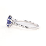 Estel Fleur Ring, 1.56ct Umba Sapphire, oval shape gemstone