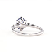 Estel Fleur Ring, 1.56ct Umba Sapphire, oval shape gemstone