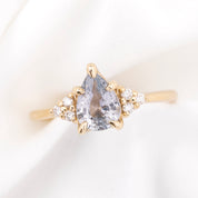 Estel Fleur Ring, 0.30ct Ceylon Sapphire