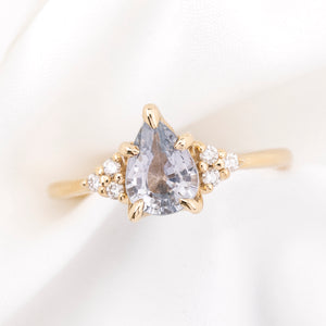 Estel Fleur Ring, 0.30ct Ceylon Sapphire