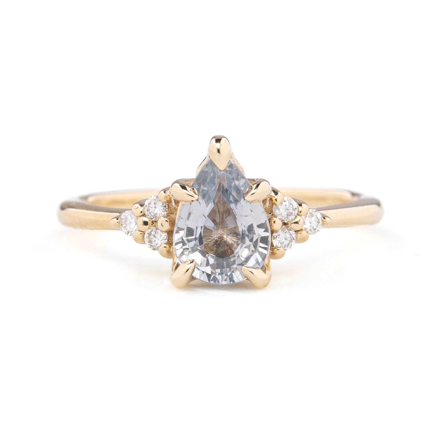 Estel Fleur Ring, 0.30ct Ceylon Sapphire