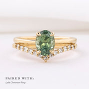 Athena Ring, 1.74ct Montana Sapphire, oval shape gemstone
