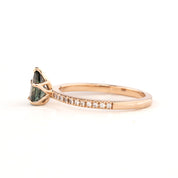 Maria Ring, Teal Blue Sapphire