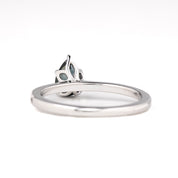 Maria Ring, 0.81ct Teal Blue Madagascar Sapphire