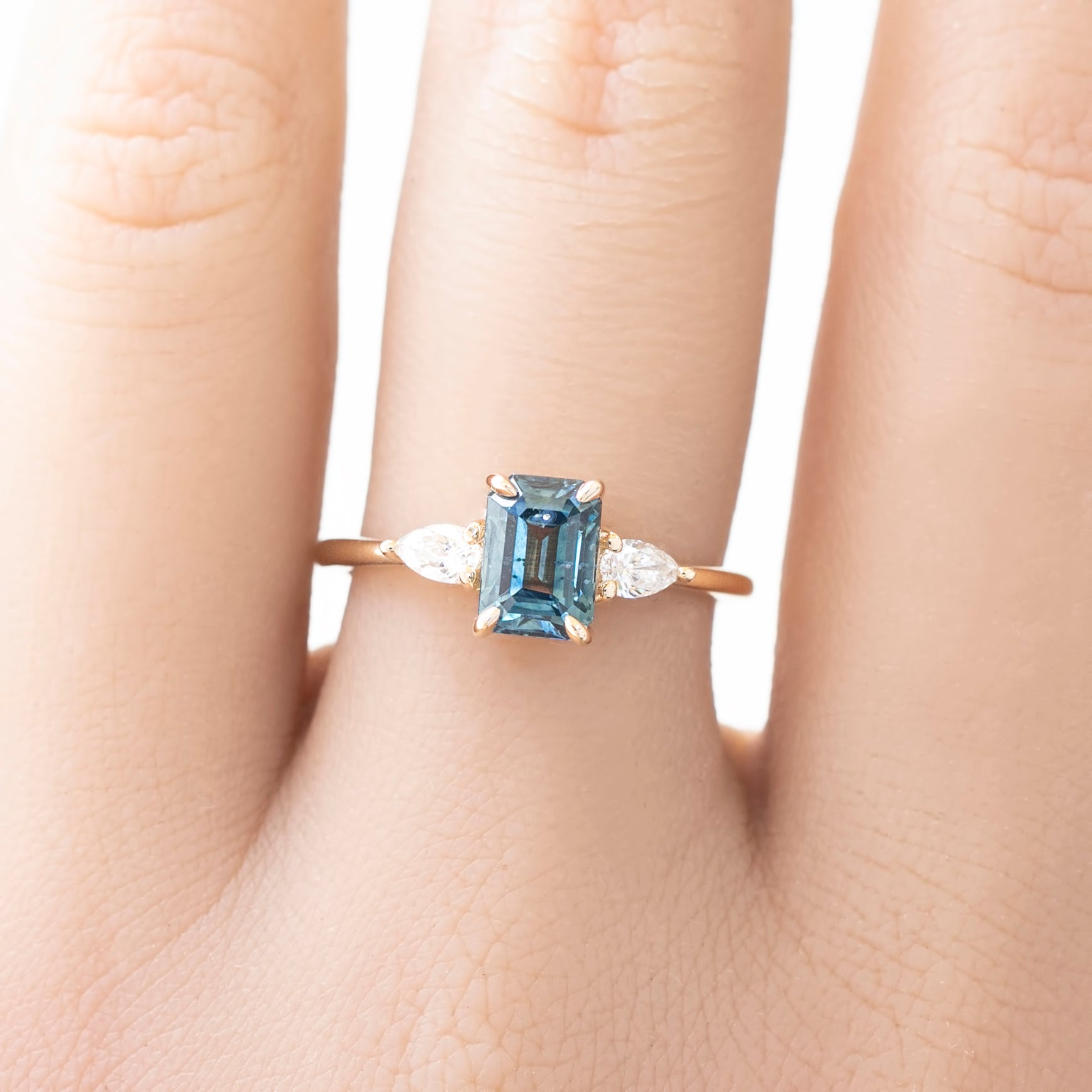 Olivia Ring, 1.50ct Montana Sapphire