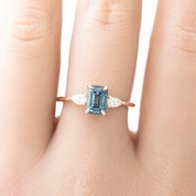 Olivia Ring, 1.50ct Montana Sapphire