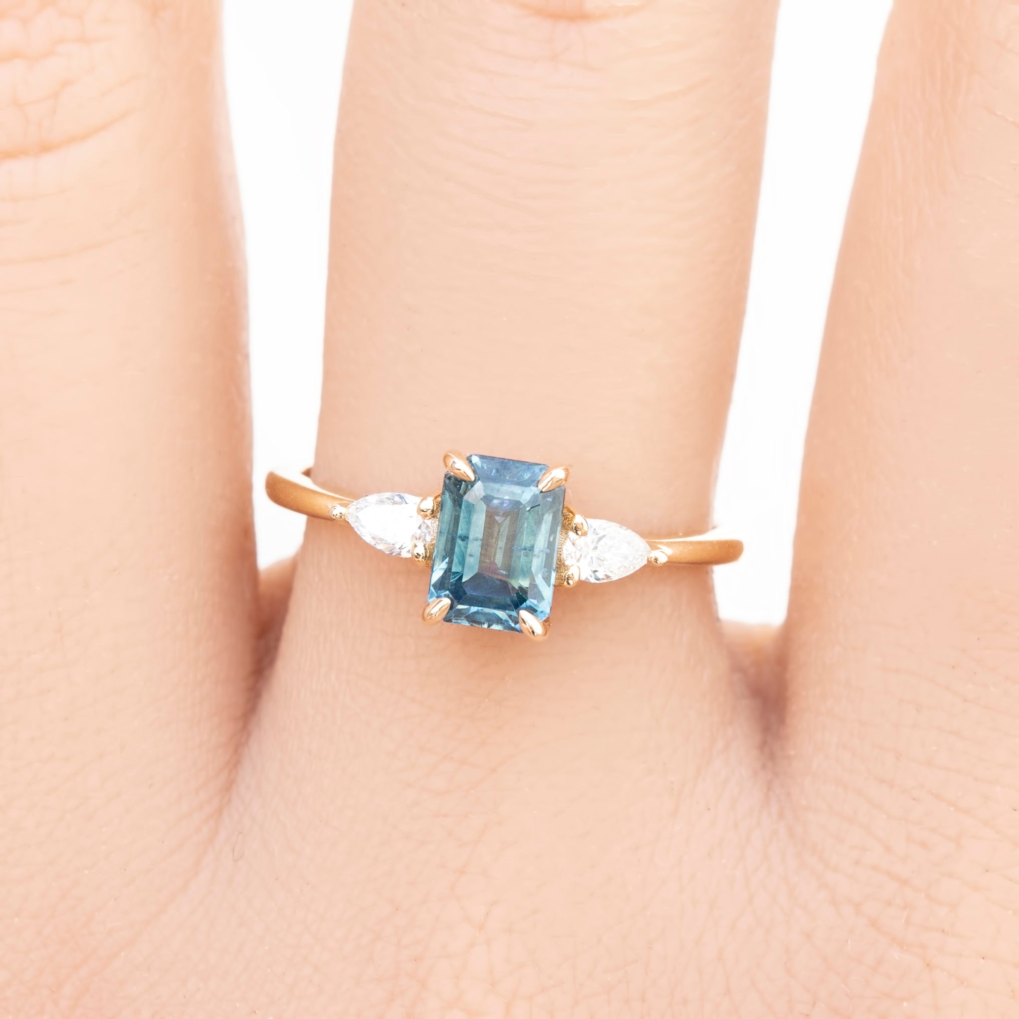 Olivia Ring, 1.50ct Montana Sapphire