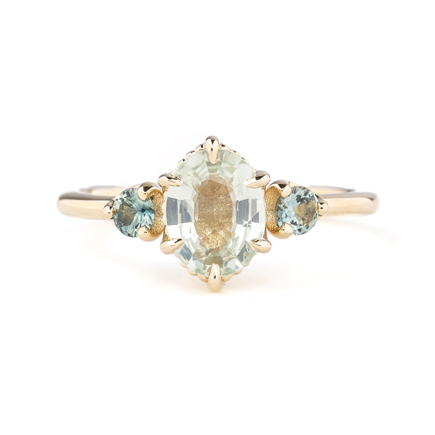 Ayana Ring, 1.23ct Unheated Madagascar Sapphire, oval shape gemstone