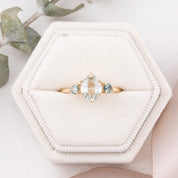 Ayana Ring, 1.23ct Unheated Madagascar Sapphire, oval shape gemstone