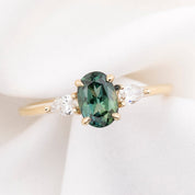Olivia Ring, 1.32ct Queensland Sapphire, oval shape gemstone