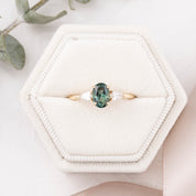 Olivia Ring, 1.32ct Queensland Sapphire, oval shape gemstone
