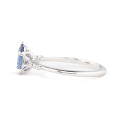 Estel Fleur Ring, 0.81ct Light Blue Srilanka Sapphire