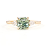 Olivia Ring, 1.79ct Light Green Srilanka Sapphire