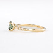Wisteria Ring, 1.19ct Montana Sapphire