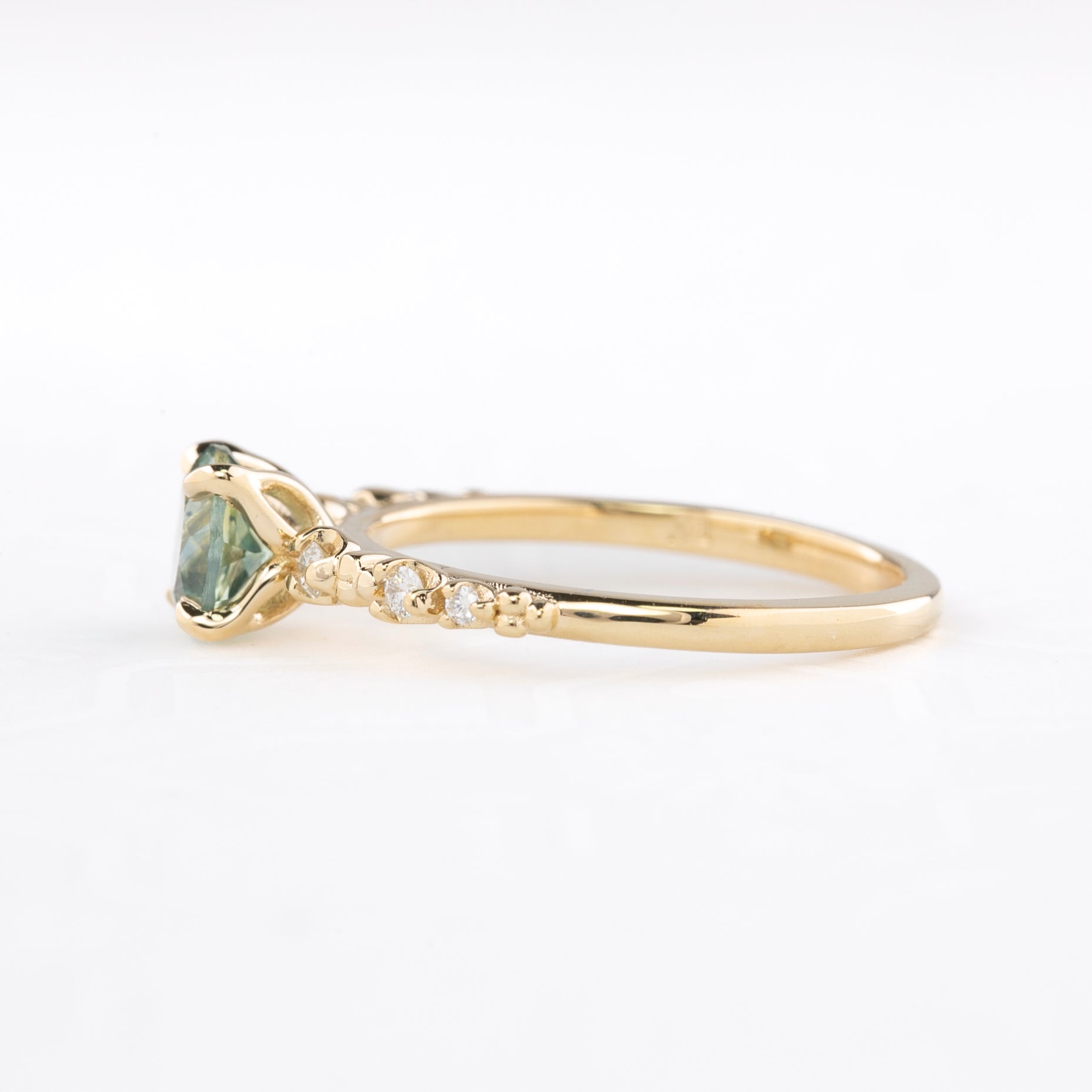 Wisteria Ring, 1.19ct Montana Sapphire