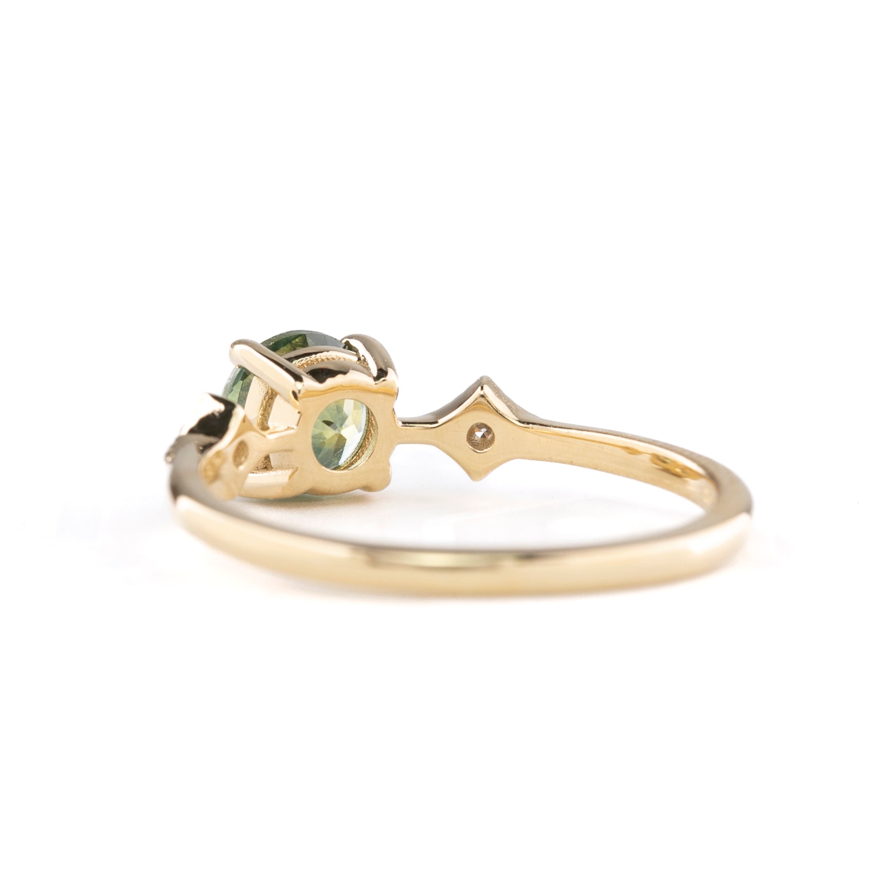 Charlene Ring, 1.11ct Montana Sapphire