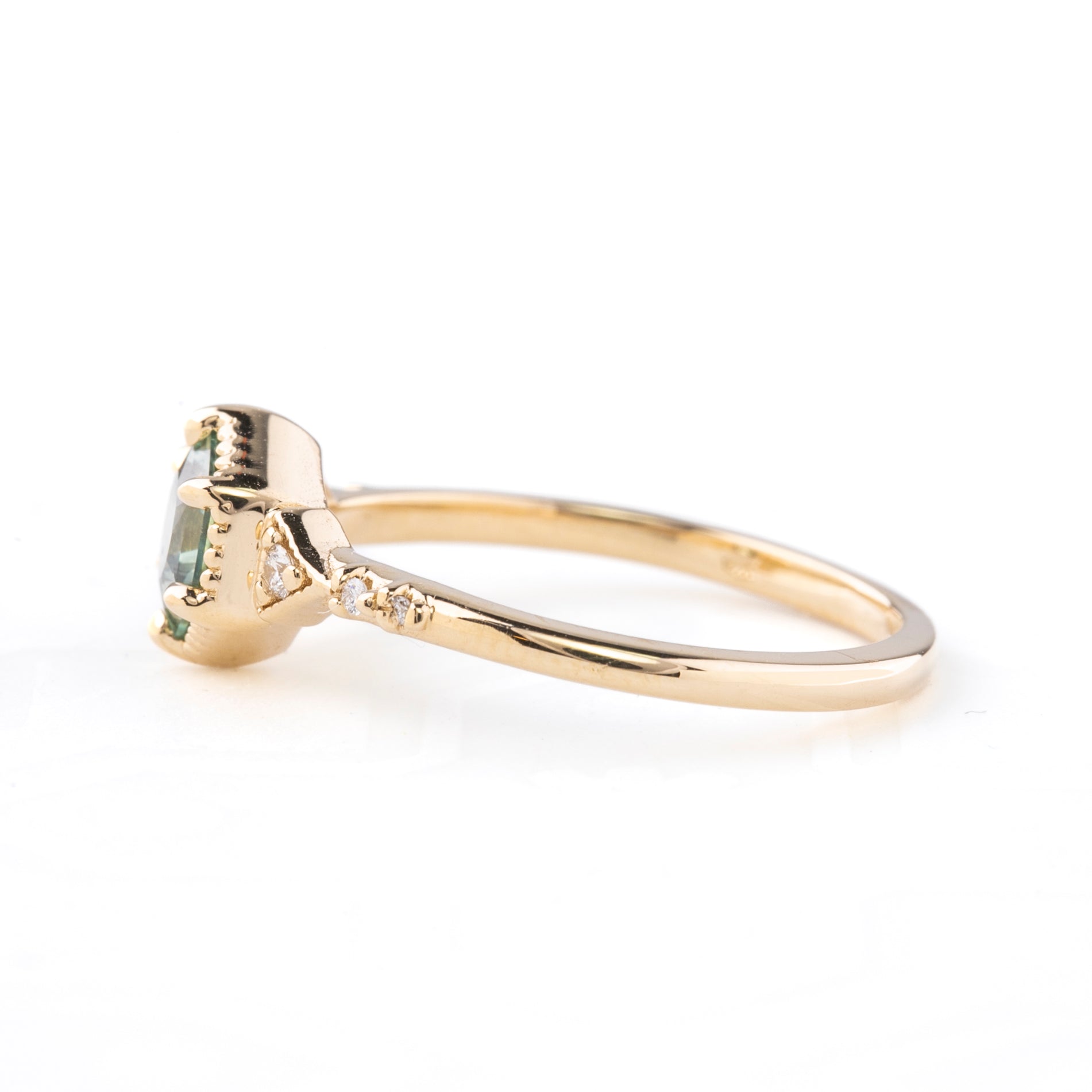 Agatha Ring, 0.76ct Pale Blue Montana Sapphire