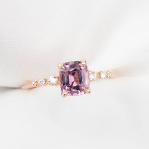 Estel Fleur Ring 1.29ct Light Pink Spinel, 14k Rose Gold (One of a kind)