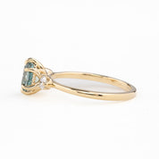 Ayana Ring, 1.10ct Montana Sapphire, oval shape gemstone