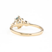 Ayana Ring, 1.10ct Montana Sapphire, oval shape gemstone