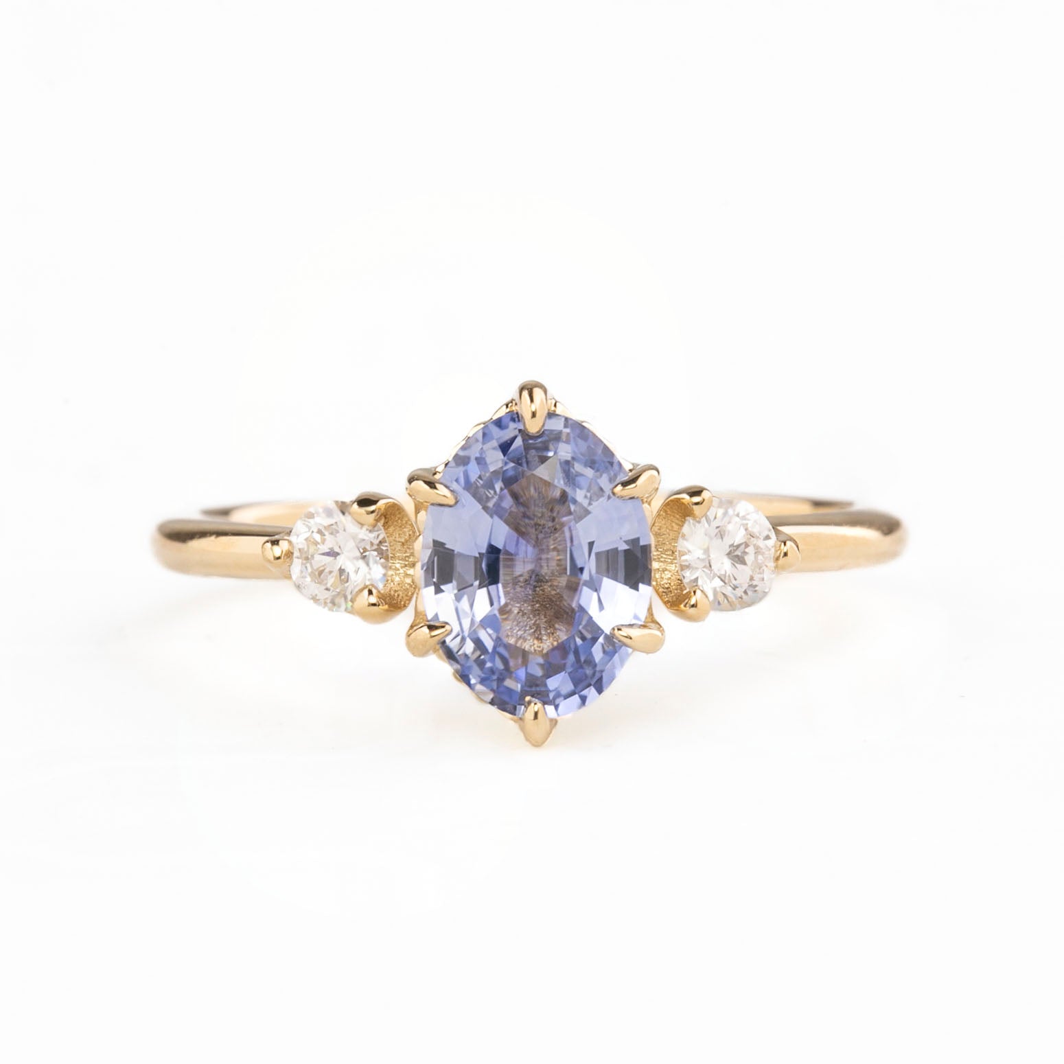 Ayana Ring, 1.36ct Srilanka Sapphire, oval shape gemstone