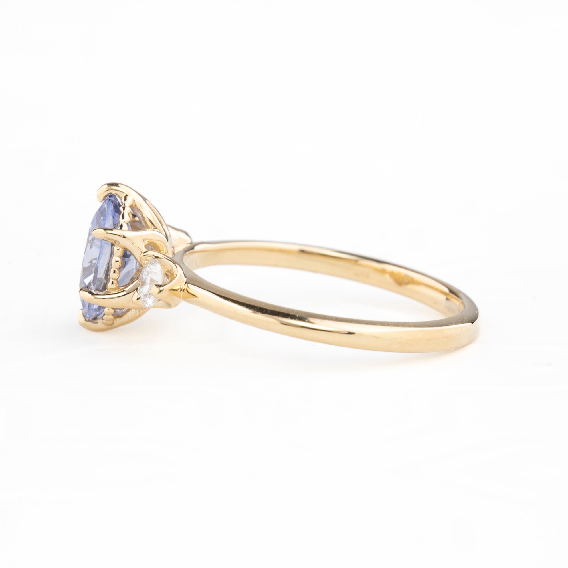 Ayana Ring, 1.36ct Srilanka Sapphire, oval shape gemstone