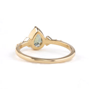 Agatha Ring, 0.87ct Green Montana Sapphire