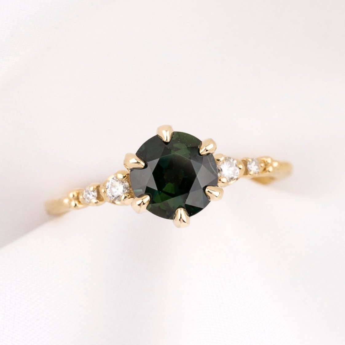 Celeste Ring, 0.35ct Montana Sapphire