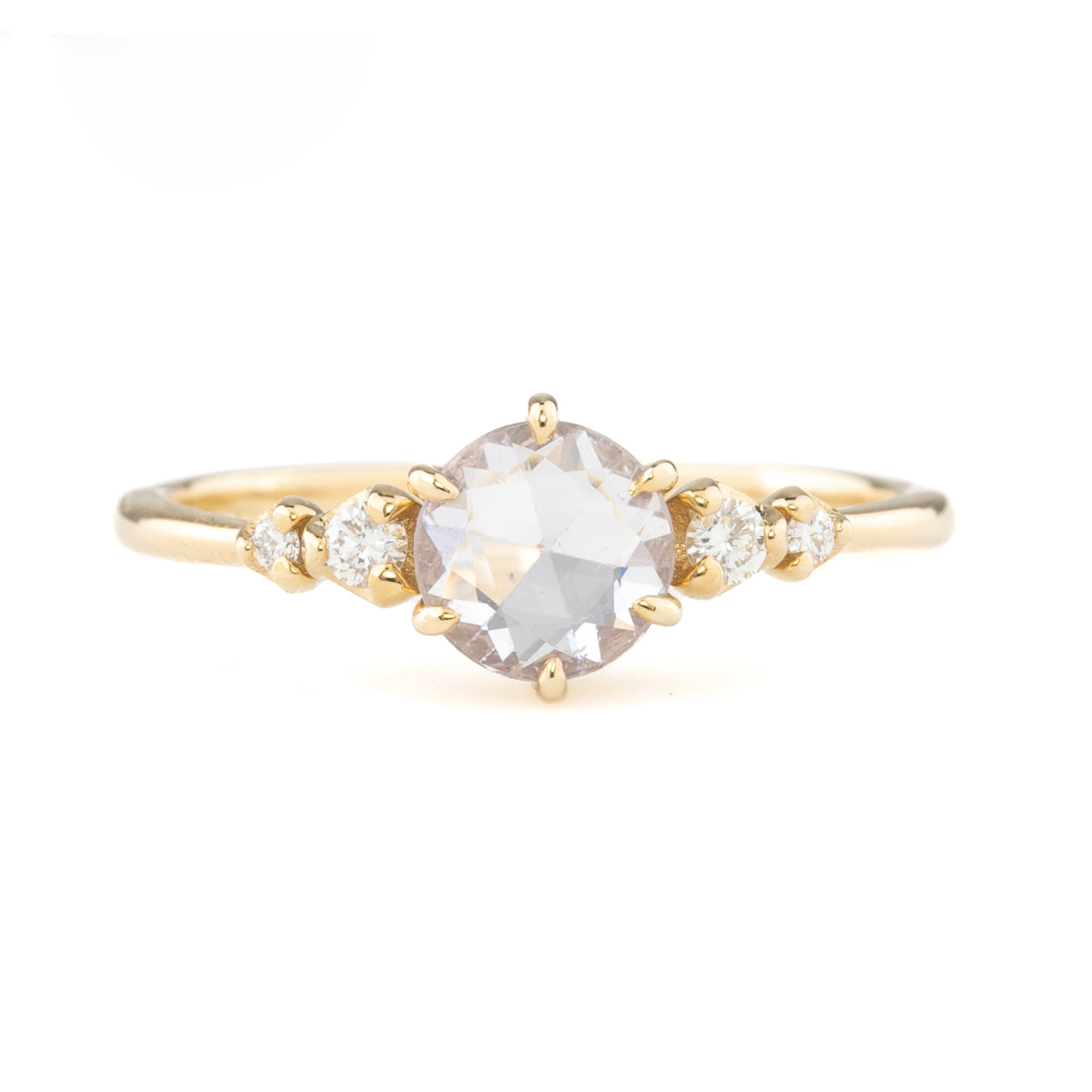 Mila Ring, 0.67ct Aqua Blue Madagascar Sapphire