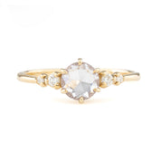Mila Ring, 0.67ct Aqua Blue Madagascar Sapphire