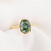 Riley Ring, 1.88ct Green Madagascar Sapphire