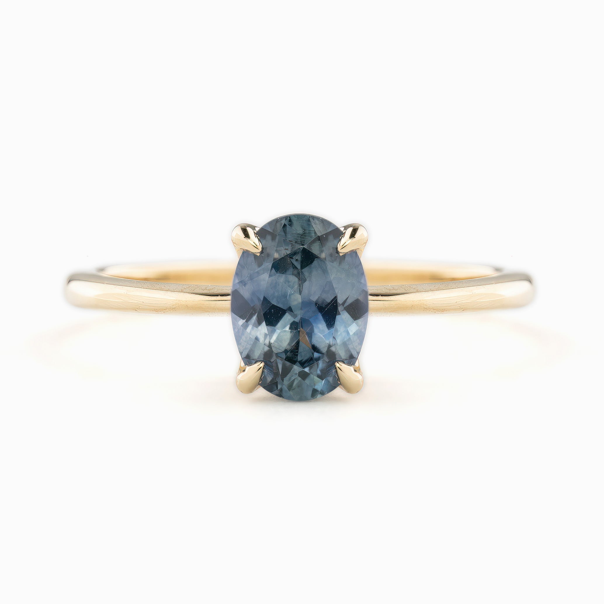 Sara Ring, 1.21ct Montana Sapphire, oval shape gemstone