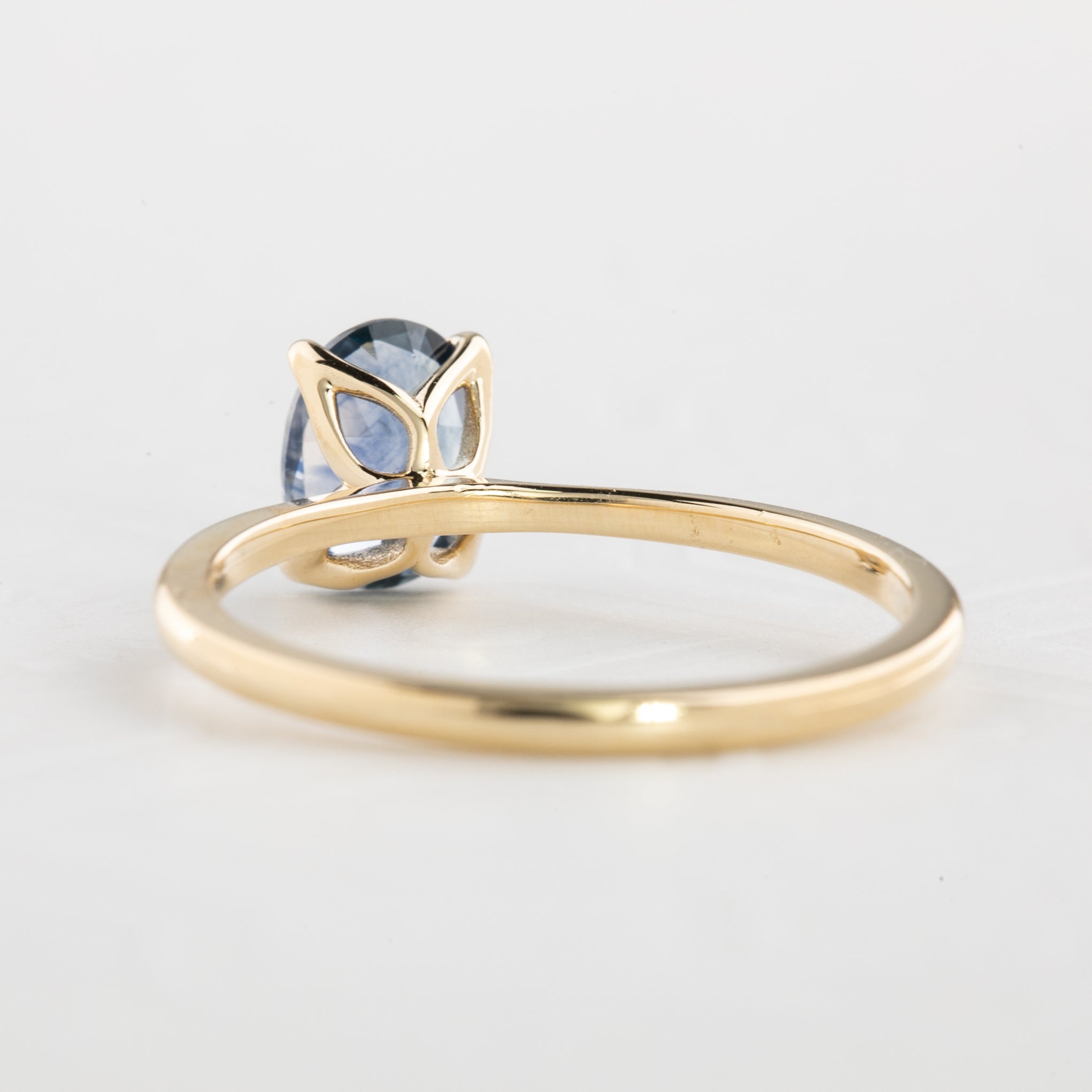 Sara Ring, 1.21ct Montana Sapphire, oval shape gemstone