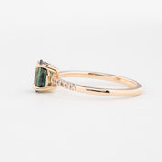 Audrey Ring, 1.1ct Queensland Sapphire, oval shape gemstone
