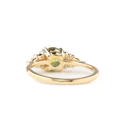 Remi Ring 1.50ct Parti Yellow Green Montana Sapphire, 14K Yellow Gold