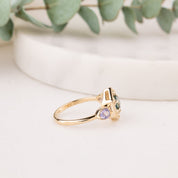 Lila Ring, 0.81ct Light Green Montana Sapphire
