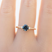 Estel Ring 0.99ct Deep Blue Queensland Sapphire (One of a kind)