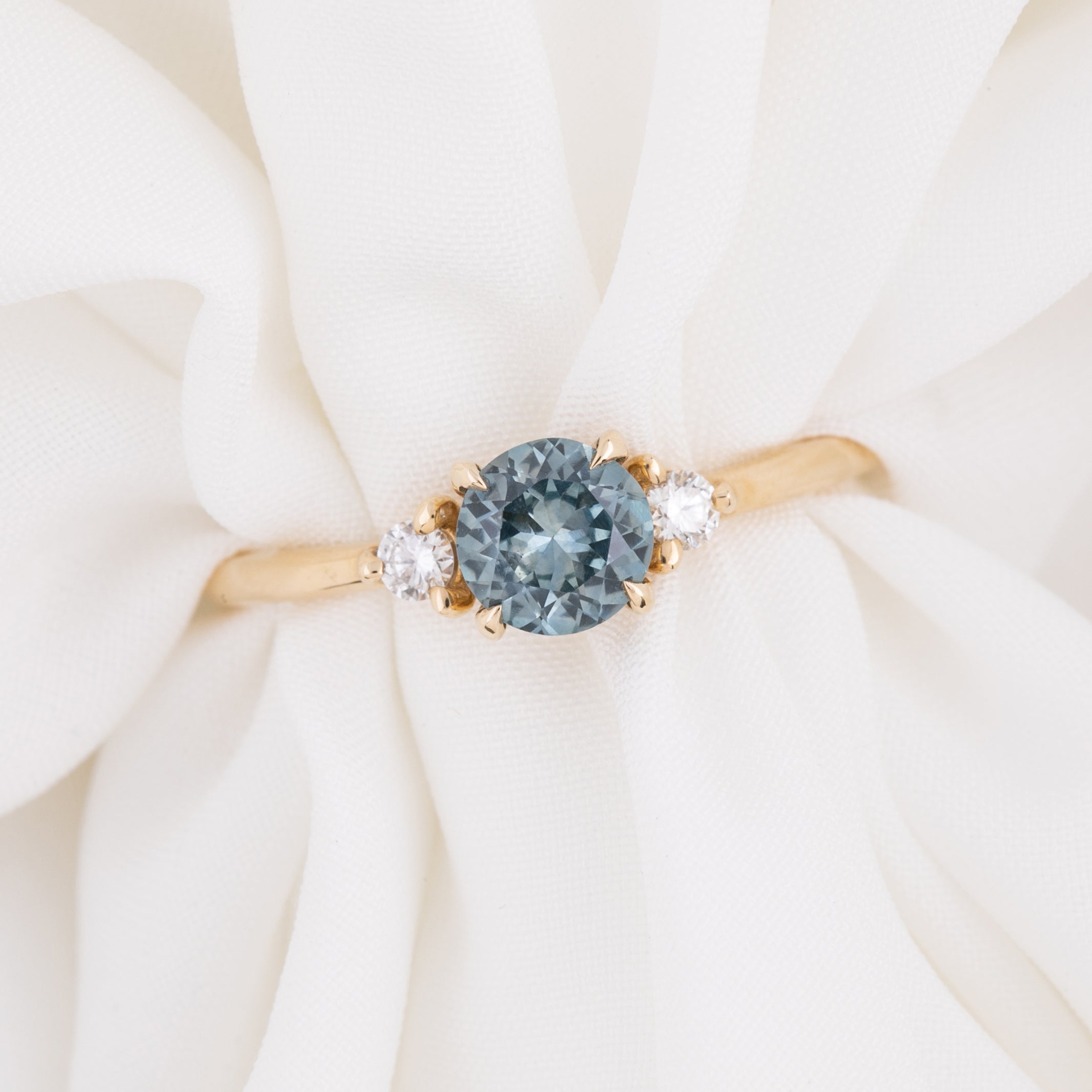 Emilie Ring 0.80ct Light Blue Montana Sapphire (One of a kind)