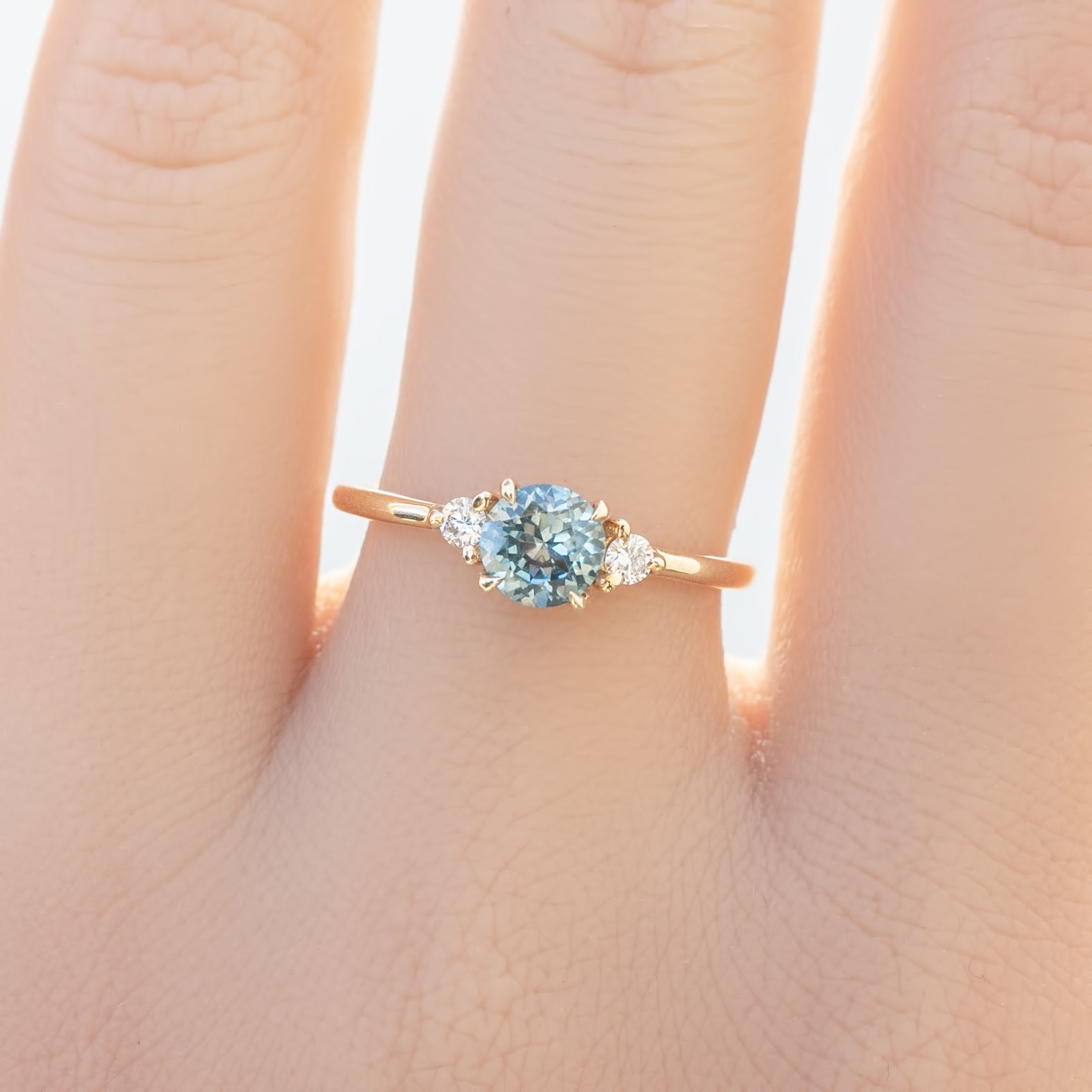 Emilie Ring, 0.75ct Montana Sapphire