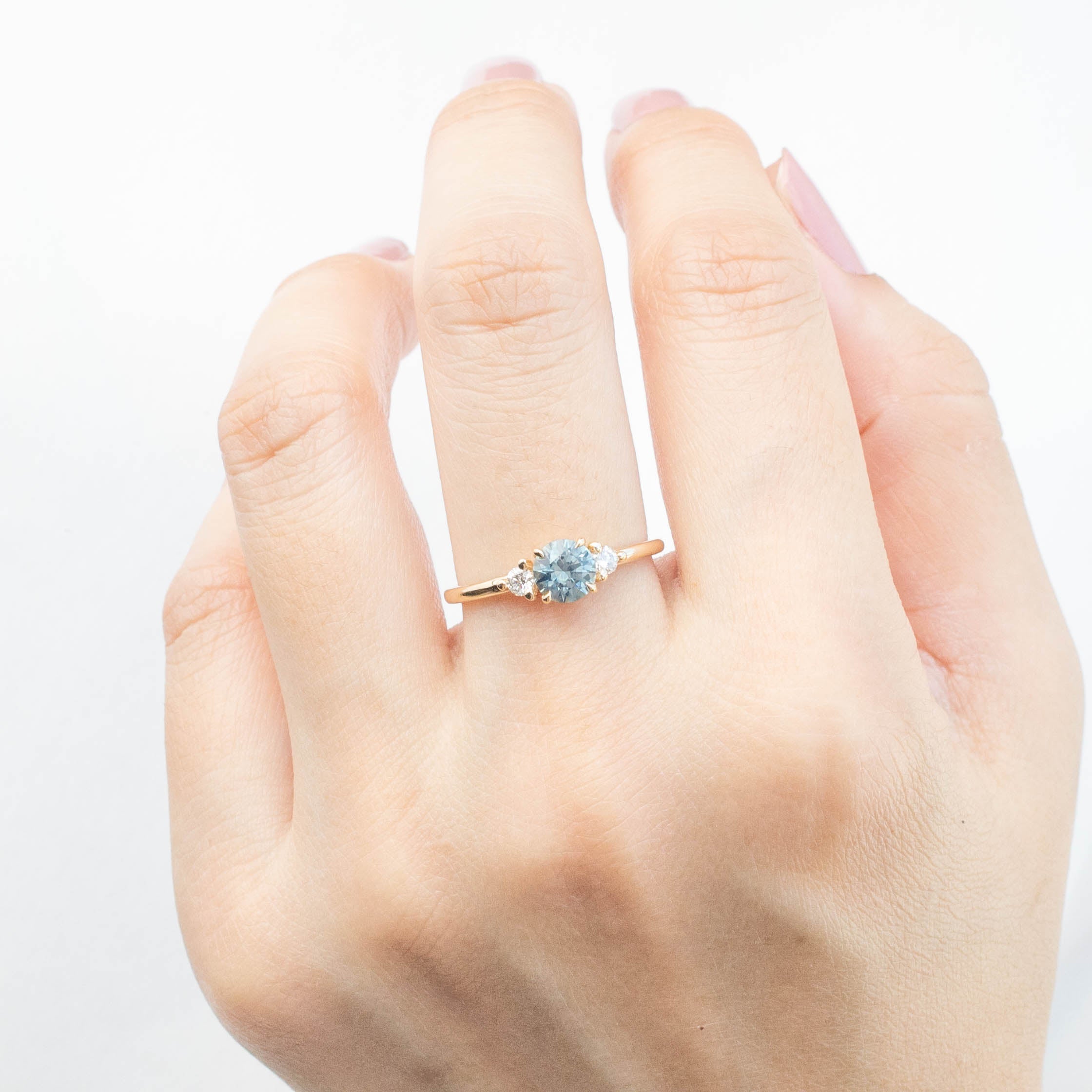 Emilie Ring, 0.75ct Montana Sapphire
