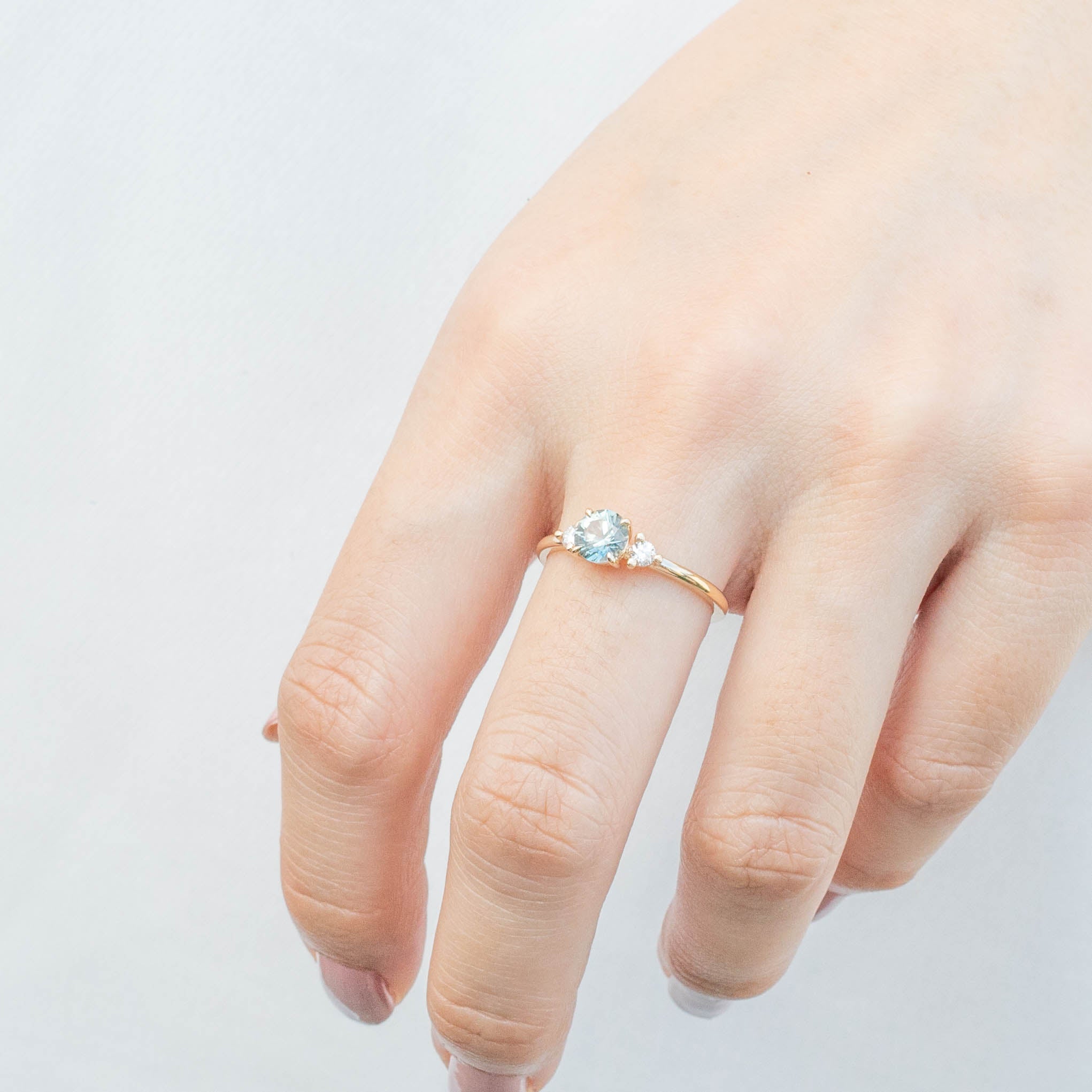Emilie Ring, 0.75ct Montana Sapphire